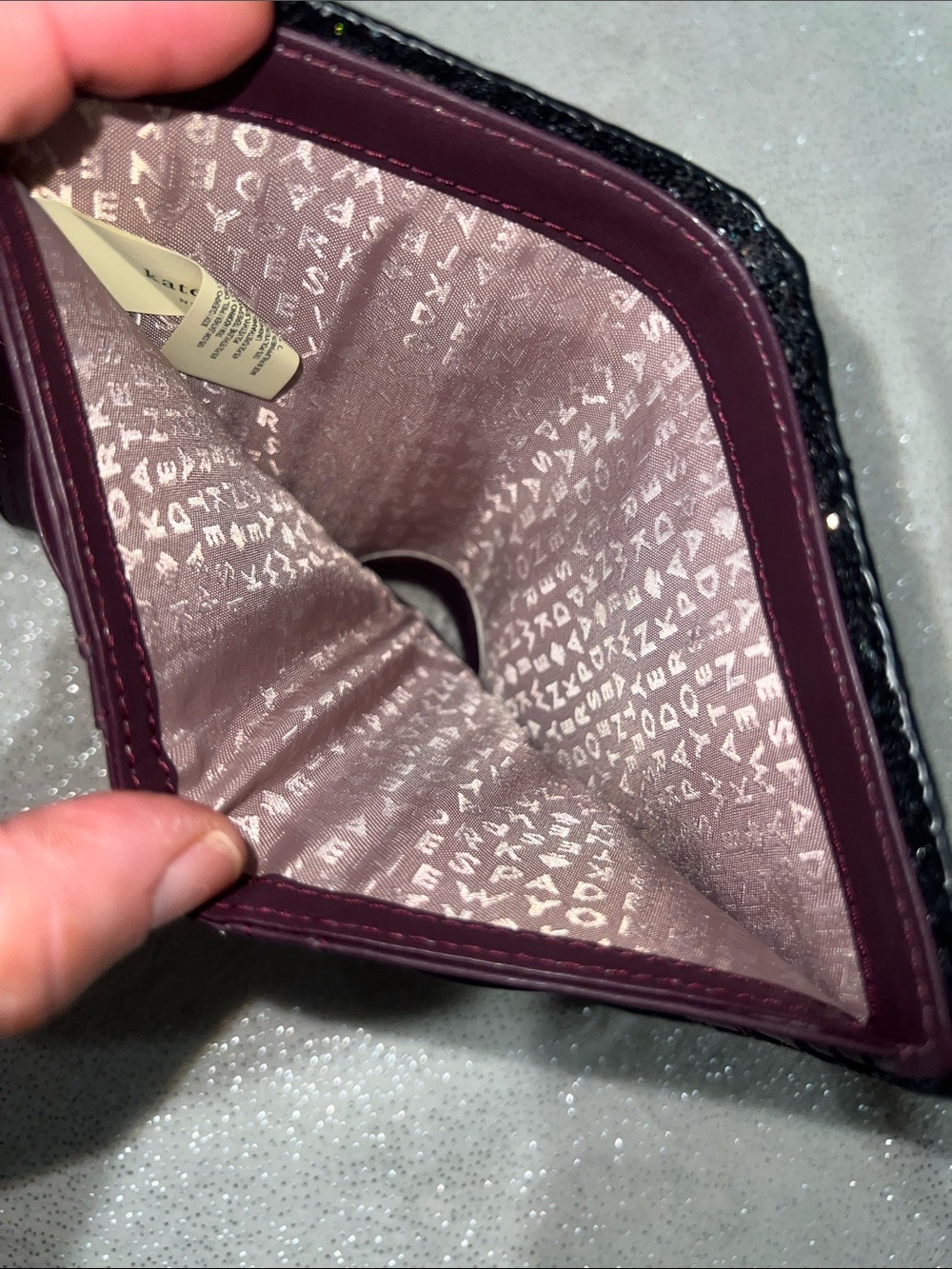 kate spade wallet in deep plum . EUC - Picture 4 of 8